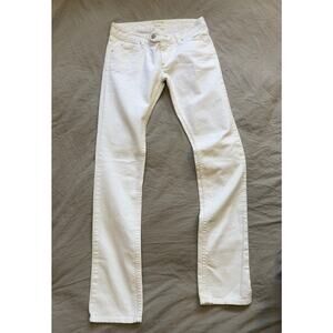 ISABEL MARANT WOMENS ÈTOILE WHITE FITTED JEANS